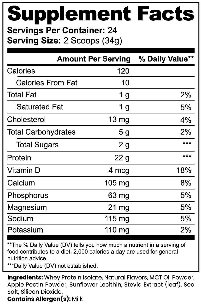 Advanced 100% Whey Protein Isolate (Vanilla) Firedog Works