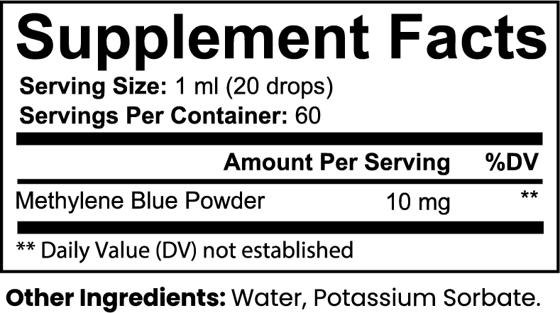 Methylene Blue Drops Firedog Works