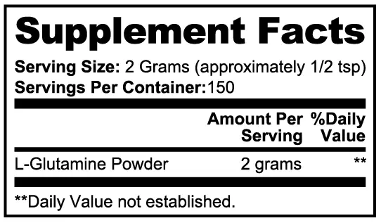 L-Glutamine Powder Firedog Works