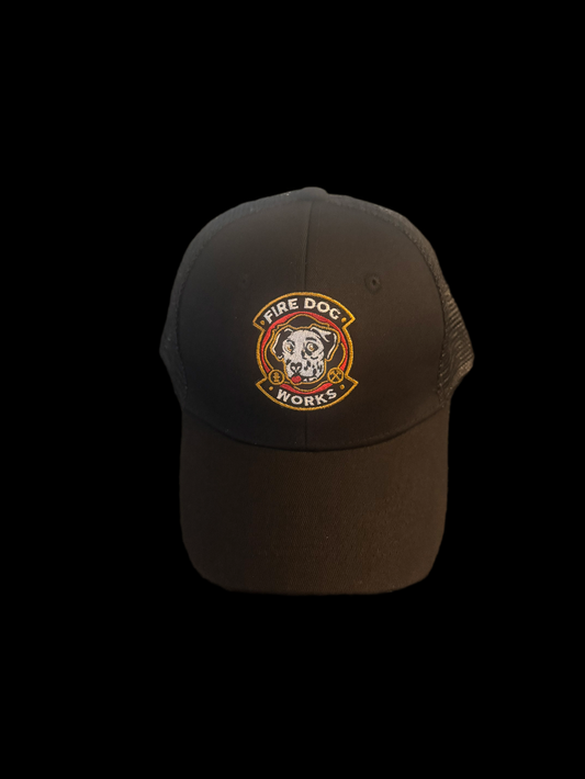 Firedog Works Blackout Trucker