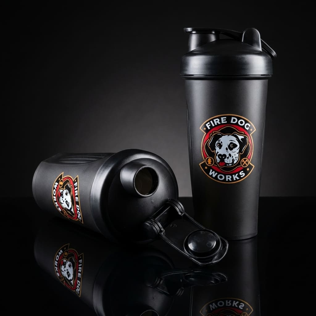 FireDog Works 600ml Shaker Bottle