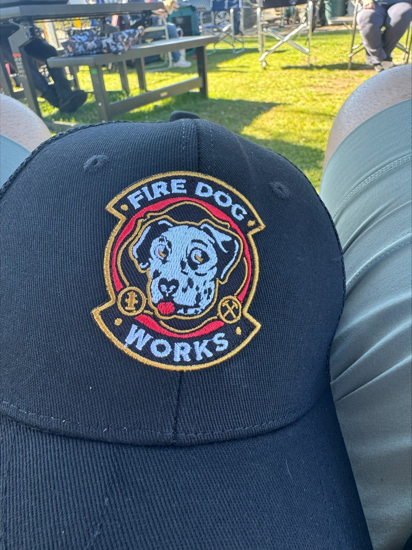 Firedog Works Blackout Trucker