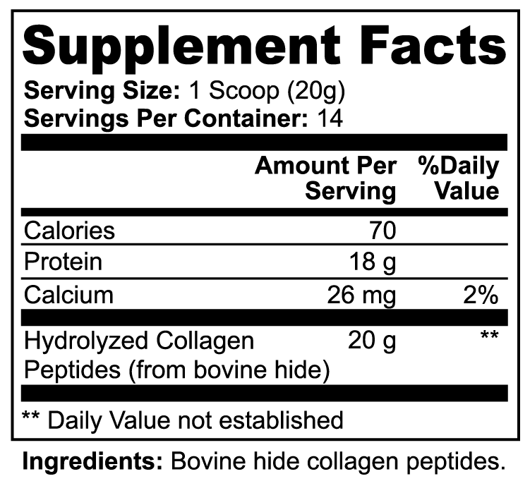 Grass-Fed Hydrolyzed Collagen Peptides Firedog Works