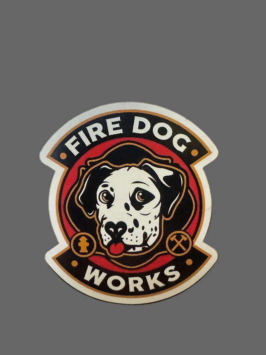 Fire Dog Works Logo Magnetic (3” x 3”) Firedog Works