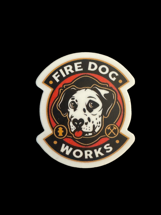 Firedog Sticker 2x2