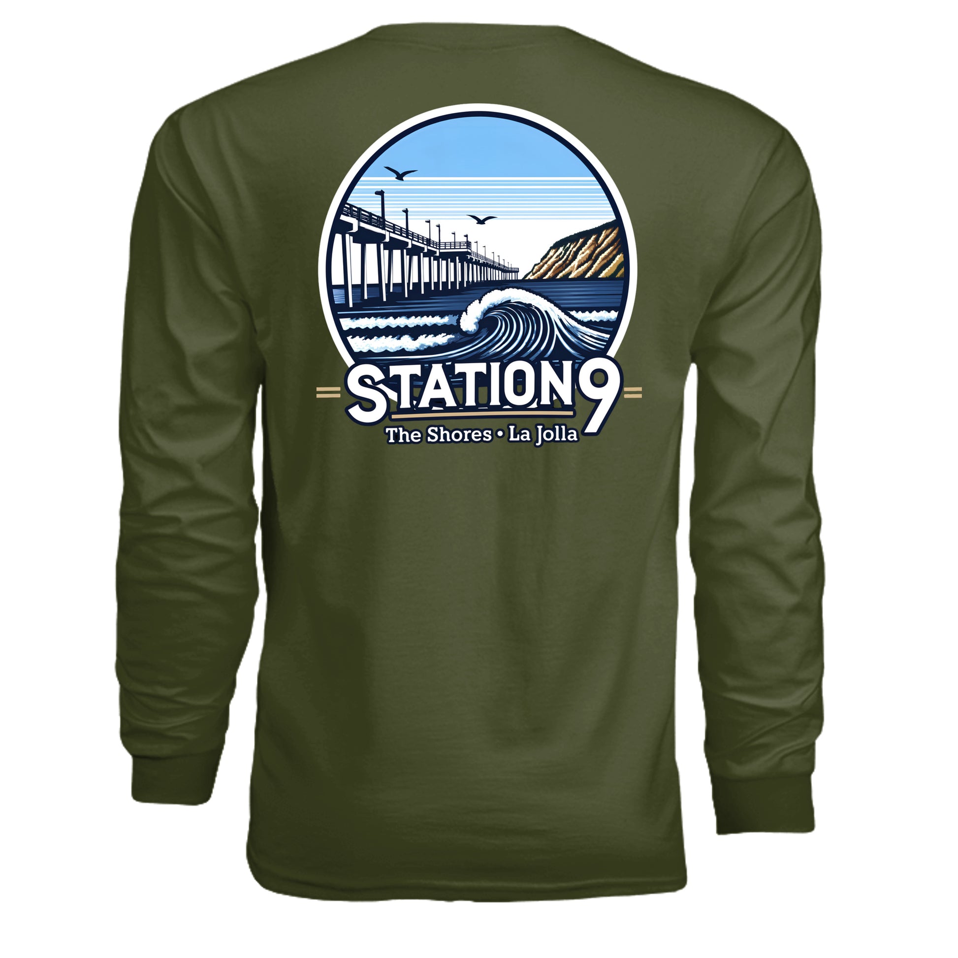 MILITARY GREEN - G240 - BACK