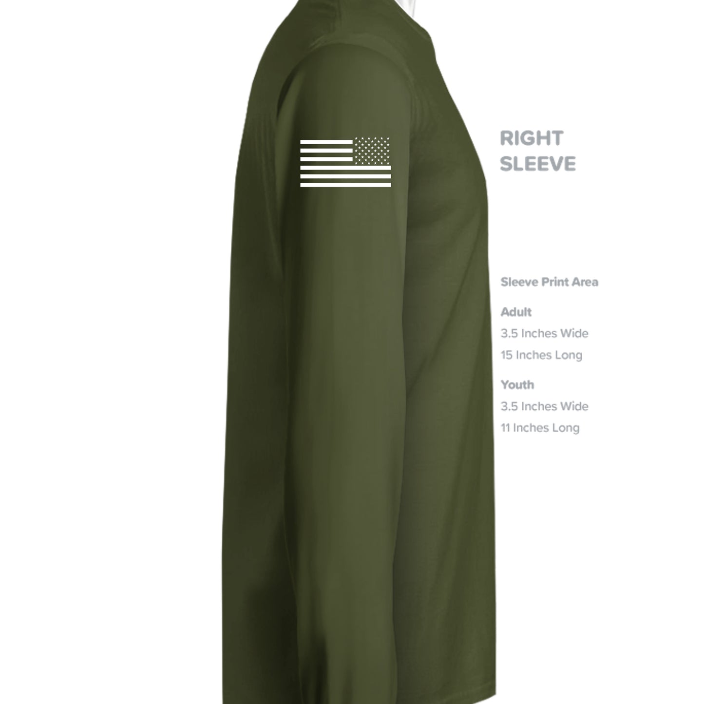 MILITARY GREEN - G240 - SLEEVE_RIGHT