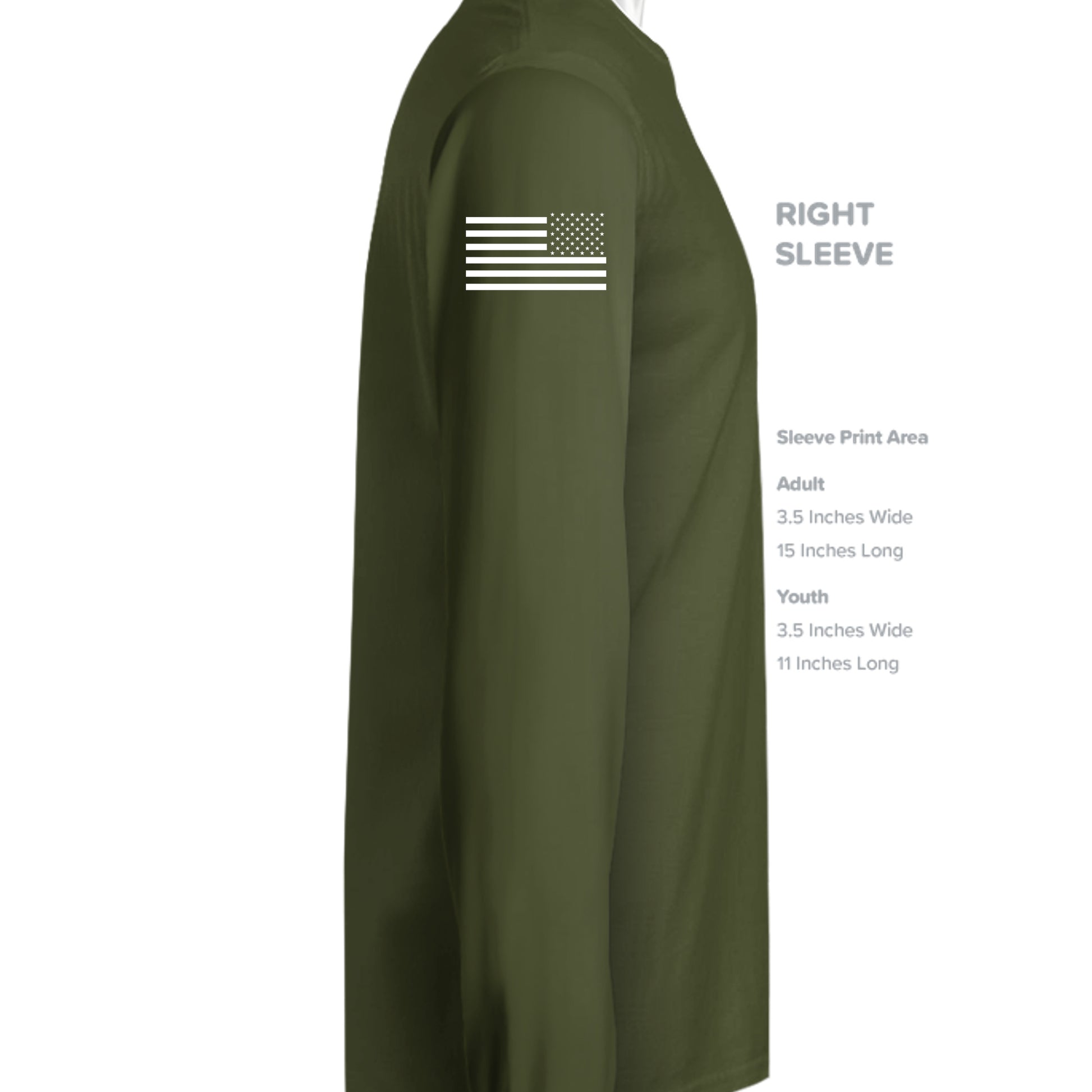 MILITARY GREEN - G240 - SLEEVE_RIGHT