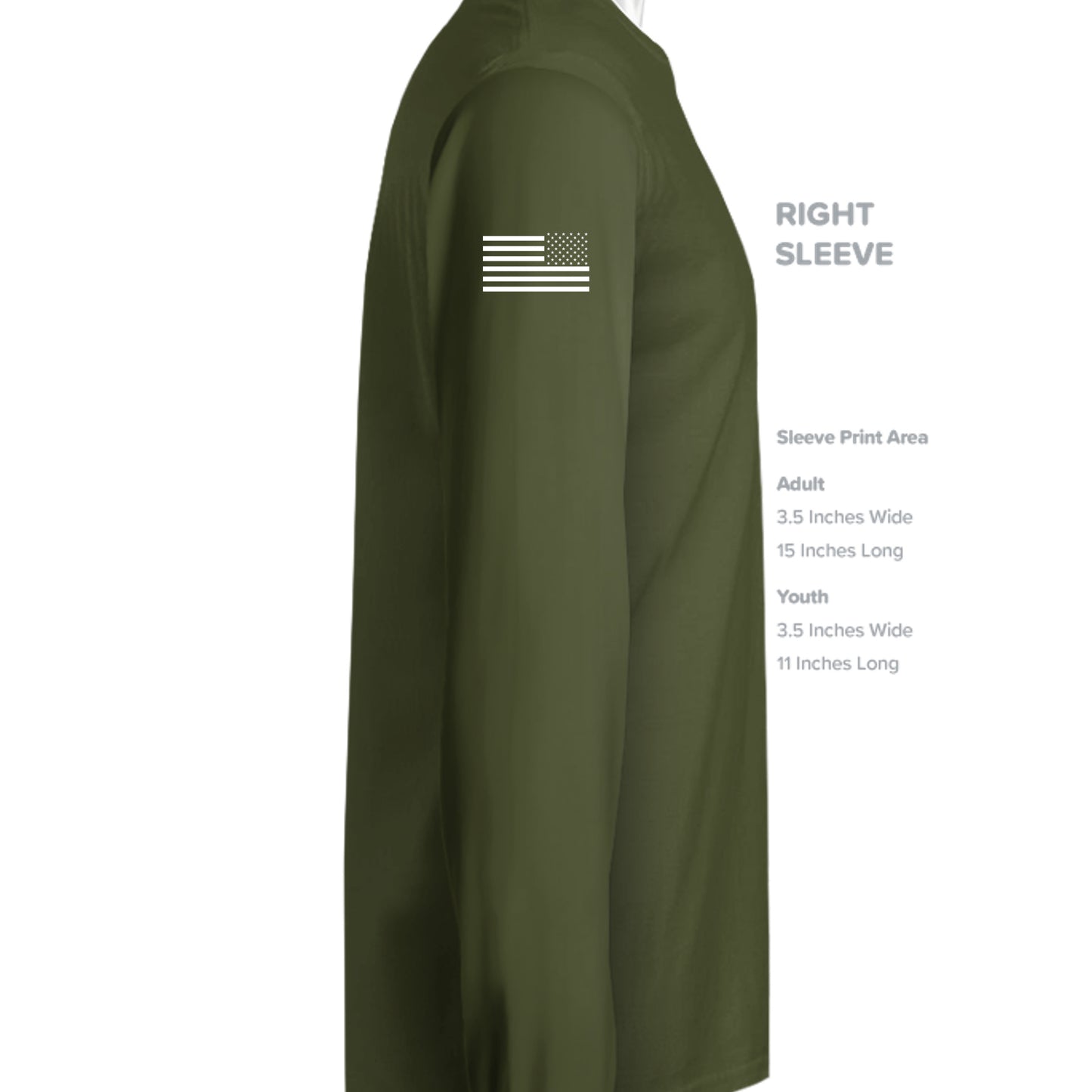 MILITARY GREEN - G240 - SLEEVE_RIGHT