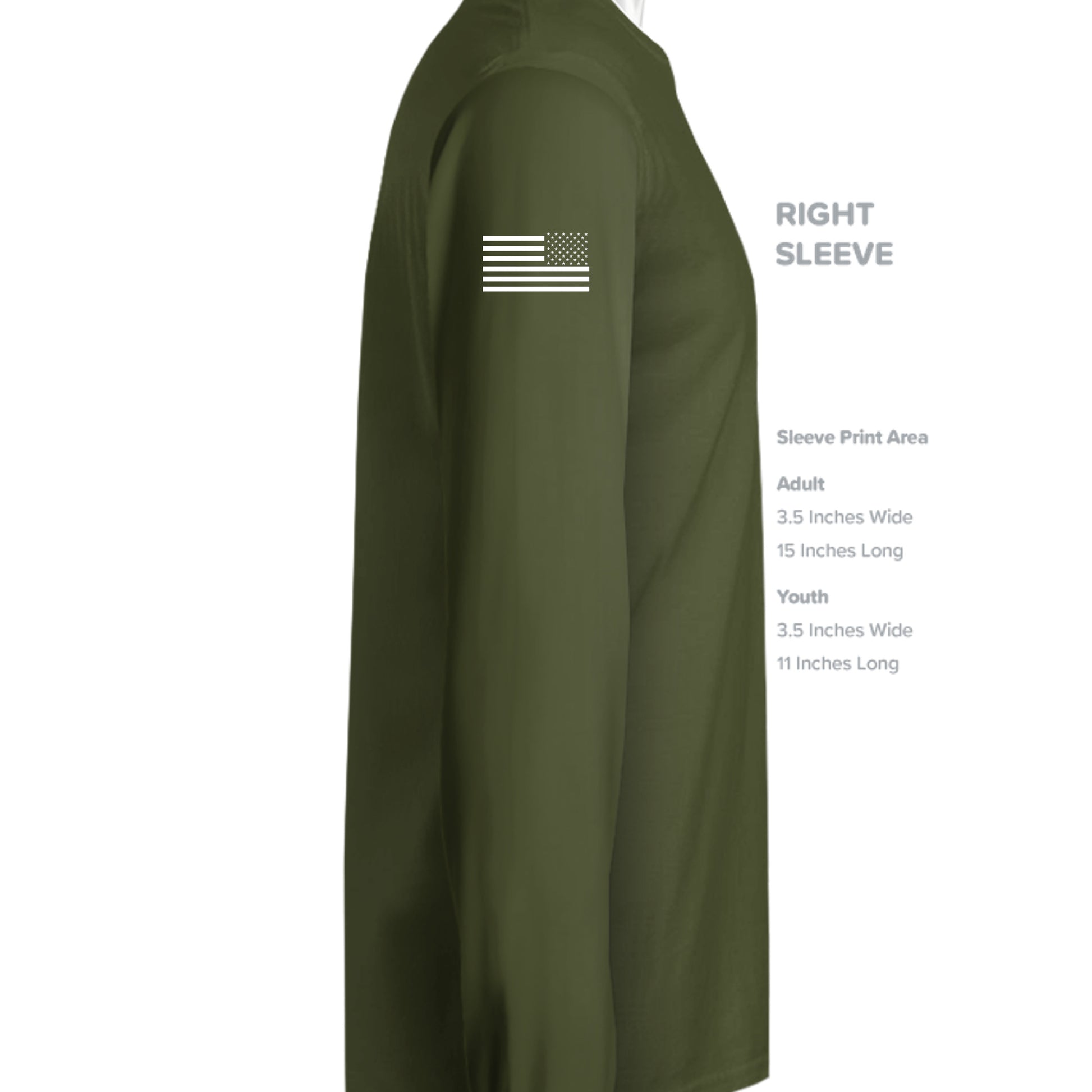 MILITARY GREEN - G240 - SLEEVE_RIGHT