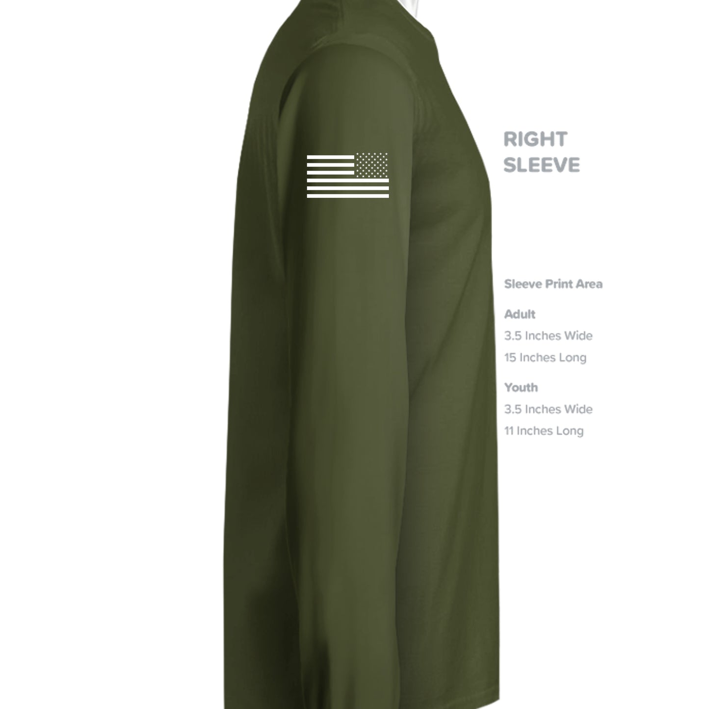 MILITARY GREEN - G240 - SLEEVE_RIGHT
