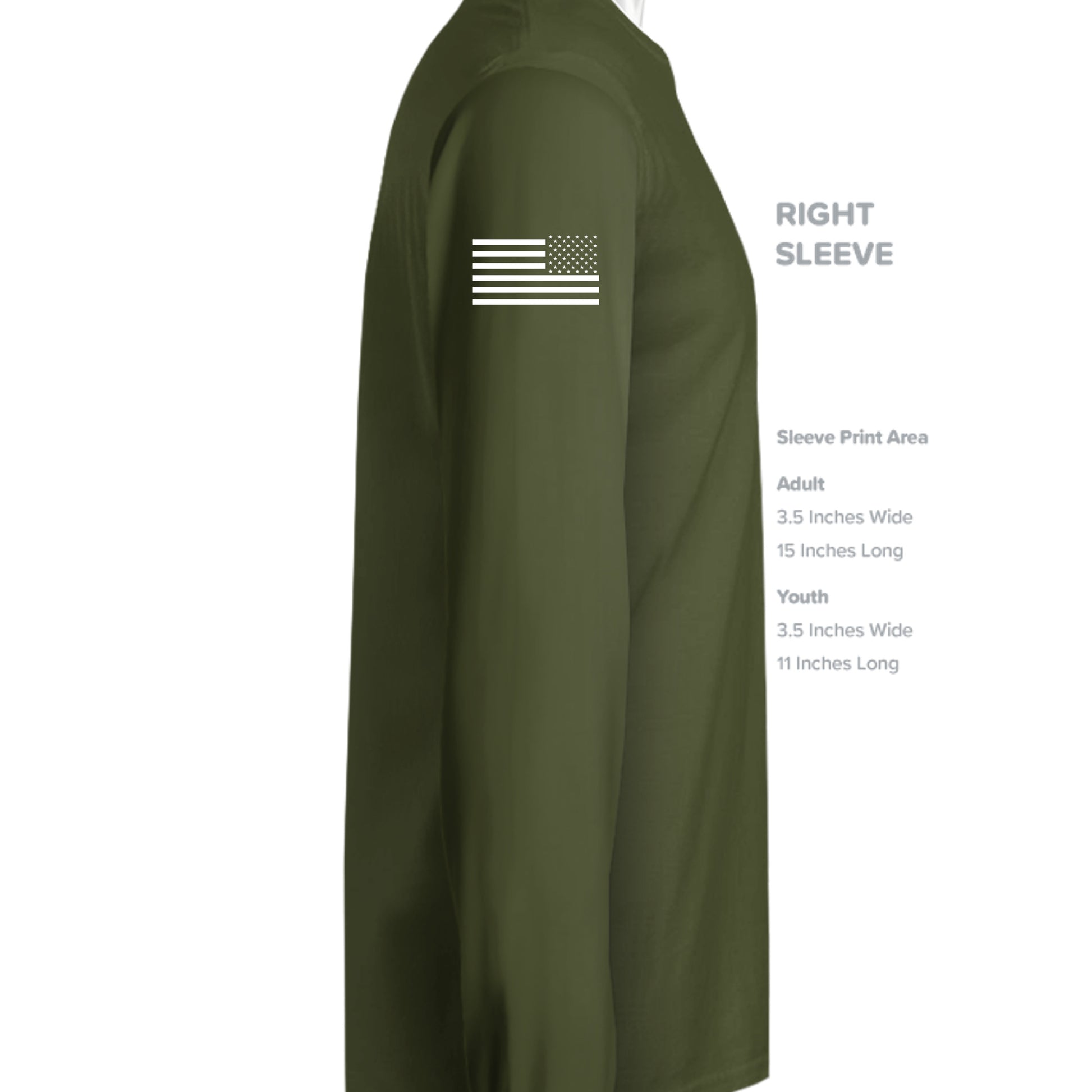 MILITARY GREEN - G240 - SLEEVE_RIGHT