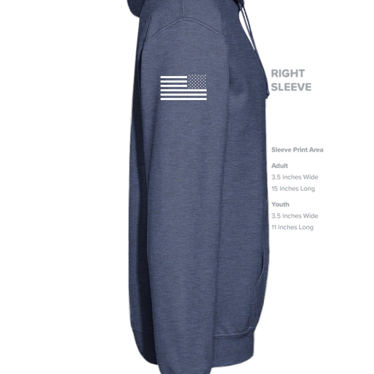 Heather Sport Dark Navy - G185 - SLEEVE_RIGHT